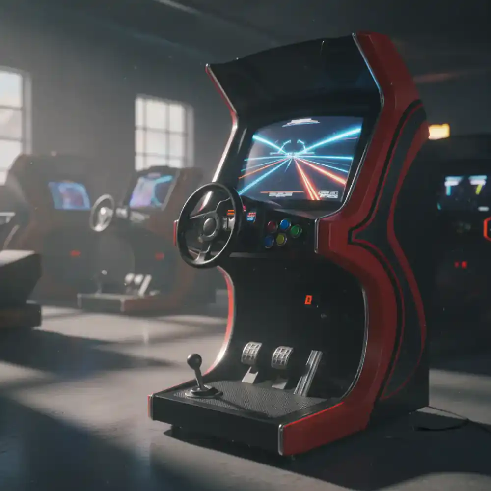 Arcade racing cabinet